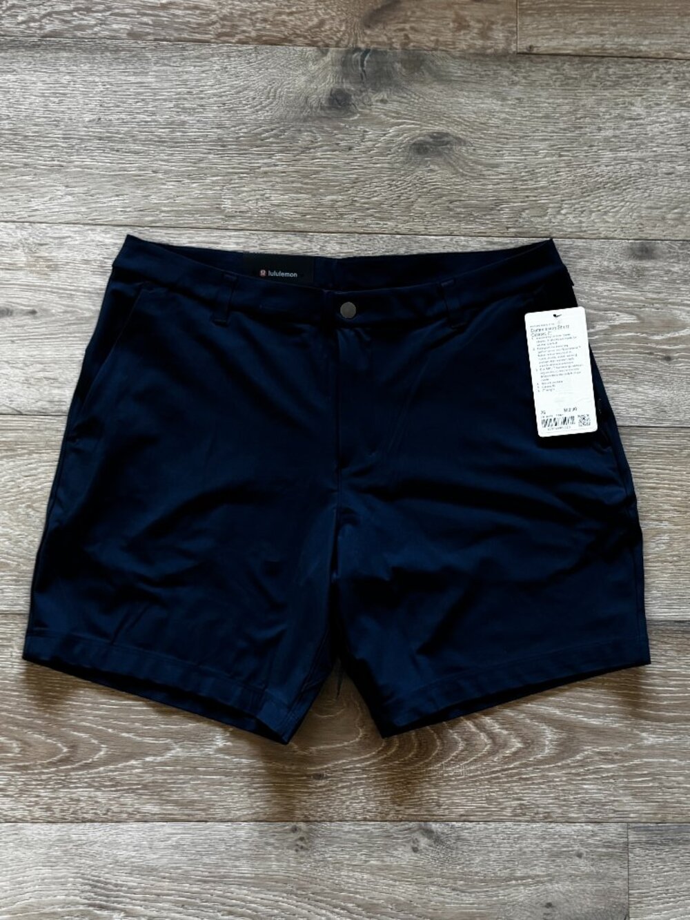 Lululemon Men's Commission ABC Short Warpstreme Classic 7" Size 36 Navy $88 NWT